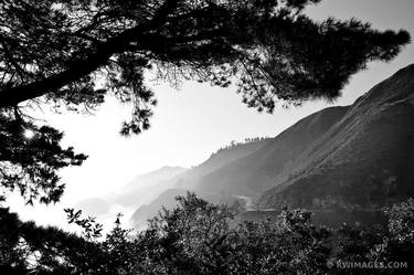 BIG SUR FOGGY PACIFIC COAST HIGHWAY 1 CALIFORNIA SUNSET BLACK AND WHITE - Limited Edition of 55 thumb