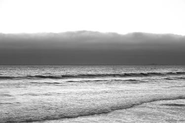 PACIFIC OCEAN AT DUSK CENTRAL CALIFORNIA COAST BLACK AND WHITE - Limited Edition of 55 thumb
