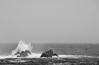 PACIFIC OCEAN PARTINGTON POINT BIG SUR CALIFORNIA BLACK AND WHITE - Limited Edition of 55 thumb