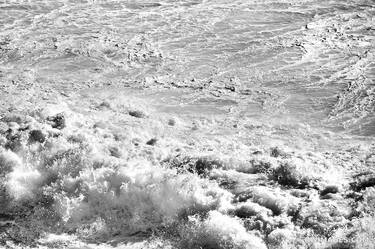 FOAMY OCEAN WAVES PACIFIC OCEAN SOBERANES POINT GARRAPATA STATE PARK BIG SUR CALIFORNIA BLACK AND WHITE - Limited Edition of 55 thumb