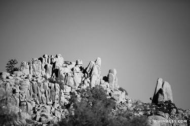 ROCK CLIMBING HIDDEN VALLEY JOSHUA TREE NATIONAL PARK BLACK AND WHITE - Limited Edition of 55 thumb