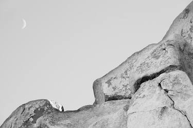 MOON HIDDEN VALLEY JOSHUA TREE NATIONAL PARK CALIFORNIA BLACK AND WHITE - Limited Edition of 55 thumb