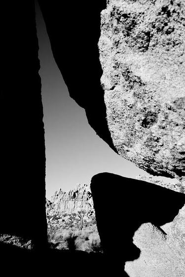 HIDDEN VALLEY JOSHUA TREE NATIONAL PARK CALIFORNIA BLACK AND WHITE VERTICAL - Limited Edition of 55 thumb