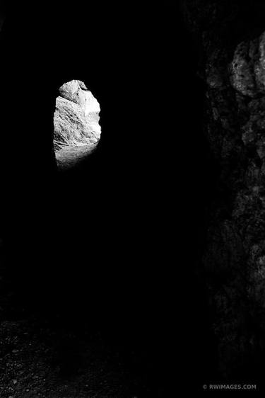 BEAR GULCH CAVE TRAIL PINNACLES NATIONAL PARK CALIFORNIA BLACK AND WHITE - Limited Edition of 100 thumb