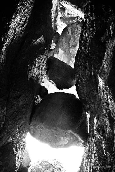 BEAR GULCH CAVE TRAIL PINNACLES NATIONAL PARK CALIFORNIA BLACK AND WHITE - Limited Edition of 100 thumb