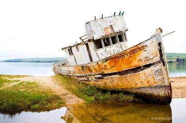 POINT REYES FISH BOAT WRECK TOMALES BAY POINT REYES NATIONAL SEASHORE CALIFORNIA - Limited Edition of 100 thumb