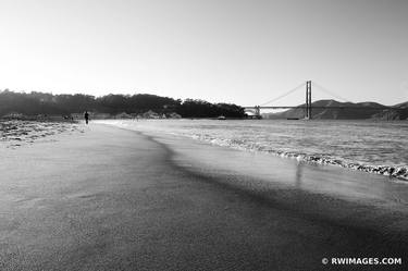 SAN FRANCISCO GOLDEN GATE BRIDGE AND SAN FRANCISCO BAY BLACK AND WHITE - Limited Edition of 100 thumb