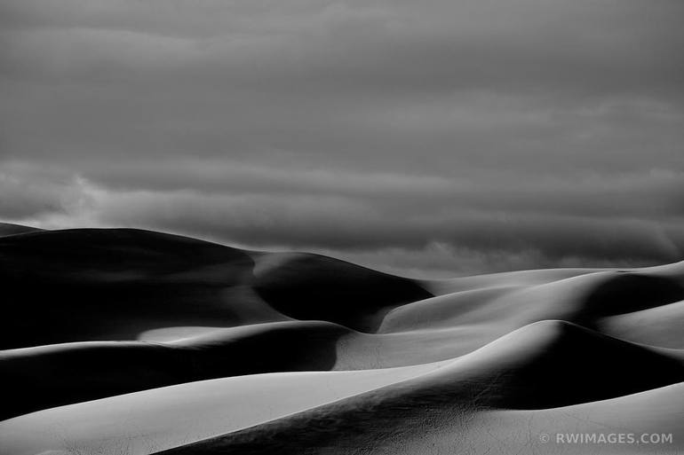 GREAT SAND DUNES NATIONAL PARK COLORADO BLACK AND WHITE - Limited ...