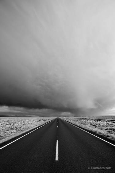 ROAD IN SAN LUIS VALLEY COLORADO BLACK AND WHITE VERTICAL - Limited Edition of 100 thumb