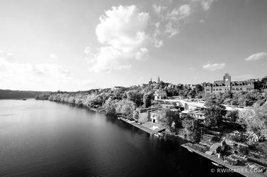 POTOMAC RIVER GEORGETOWN WASHINGTON DC BLACK AND WHITE - Limited Edition of 100 thumb