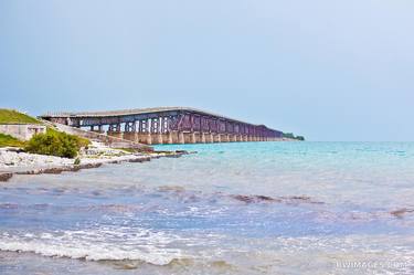 FLORIDA KEYS BRIDGE COLOR SOUTHERN FLORIDA OCEAN LANDSCAPE - Limited Edition of 125 thumb