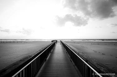 BEACH BOARDWALK ASSATEAGUE NATIONAL SEASHORE BLACK AND WHITE - Limited Edition of 100 thumb