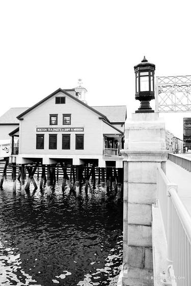 BOSTON TEA PARTY MUSEUM SOUTH BOSTON BLACK AND WHITE VERTICAL - Limited Edition of 100 thumb