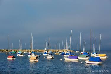 SAILBOATS IN HARBOR ROCKPORT CAPE ANN MASSACHUSETTS - Limited Edition of 100 thumb