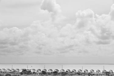ROW OF SEASIDE COTTAGES TRURO CAPE COD BLACK AND WHITE - Limited Edition of 100 thumb