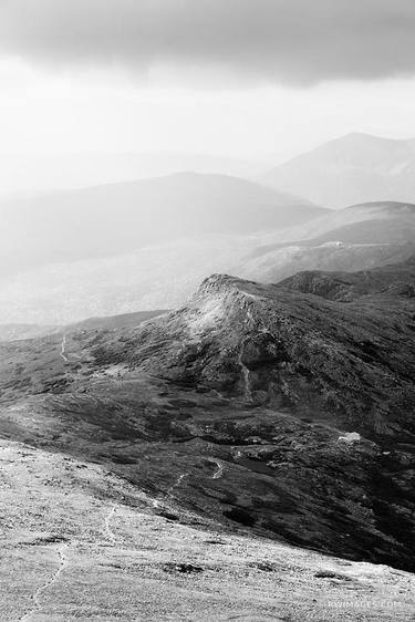 APPALACHIAN TRAIL WHITE MOUNTAINS NEW HAMPSHIRE BLACK AND WHITE VERTICAL - Limited Edition of 100 thumb