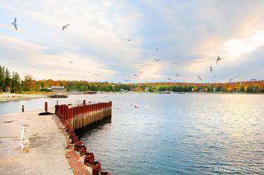 GILLS ROCK DOOR COUNTY WISCONSIN FALL COLORS - Limited Edition of 100 thumb