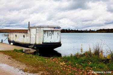 WELCOME TO WASHINGTON ISLAND OLD FISHING BOAT JACKSON HARBOR WASHINGTON ISLAND DOOR COUNTY WISCONSIN - Limited Edition of 100 thumb