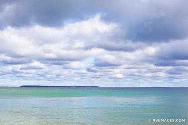 ST. MARTIN ISLAND LAKE MICHIGAN VIEW FROM ROCK ISLAND STATE PARK DOOR COUNTY WISCONSIN - Limited Edition of 100 thumb