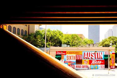 WELCOME TO SIXTH STREET HISTORIC AUSTIN TEXAS SIGN - Limited Edition of 125 thumb