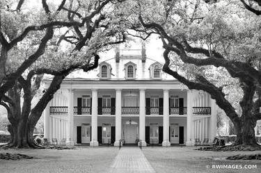 OAK ALLEY PLANTATION VACHERIE LOUISIANA BLACK AND WHITE - Limited Edition of 125 thumb