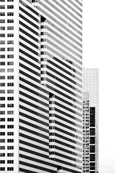 HOUSTON DOWNTOWN ARCHITECTURE TEXAS BLACK AND WHITE - Limited Edition of 125 thumb