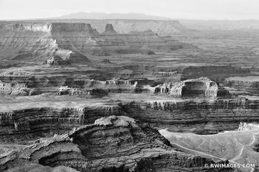 SUNRISE DEAD HORSE POINT STATE PARK UTAH CANYONLANDS NATIONAL PARK UTAH BLACK AND WHITE AMERICAN SOUTHWEST LANDSCAPE - Limited Edition of 125 thumb