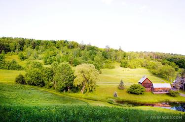 OLD BARN GREEN HILLS RURAL VERMONT COLOR - Limited Edition of 125 thumb