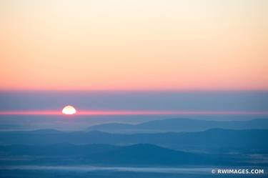 BLUE RIDGE MOUNTAINS SUNRISE SHENANDOAH NATIONAL PARK VIRGINIA COLOR - Limited Edition of 125 thumb