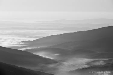 MOORMANS RIVER OVERLOOK SHENANDOAH NATIONAL PARK VIRGINIA BLACK AND WHITE - Limited Edition of 125 thumb