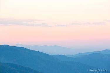 SUNSET AFTERGLOW BLUE RIDGE MOUNTAINS SHENANDOAH NATIONAL PARK VIRGINIA - Limited Edition of 125 thumb