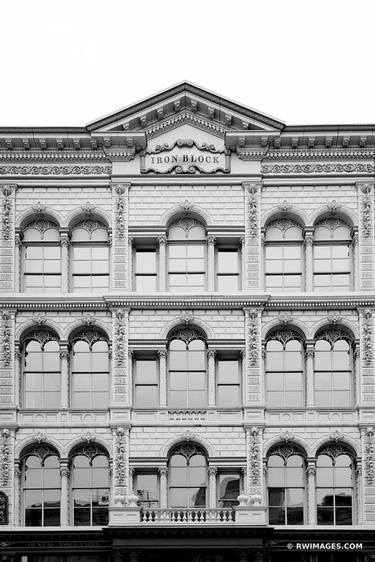 IRON BLOCK BUILDING DOWNTOWN MILWAUKEE WISCONSIN ARCHITECTURE BLACK AND WHITE - Limited Edition of 125 thumb