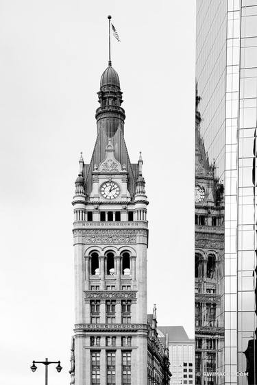 MILWAUKEE CITY HALL TOWER DOWNTOWN MILWAUKEE WISCONSIN BLACK AND WHITE - Limited Edition of 125 thumb