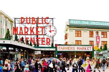 SEATTLE PUBLIC MARKET FARMERS MARKET PIKES PLACE - Limited Edition of 125 thumb