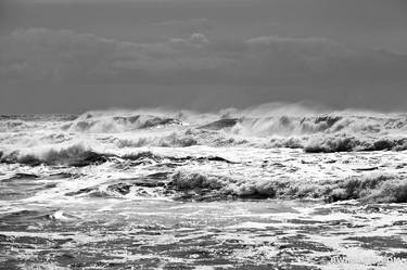 PACIFIC OCEAN WAVES RIALTO BEACH OLYMPIC NATIONAL PARK BLACK AND WHITE OCEAN PHOTOGRAPHY - Limited Edition of 125 thumb