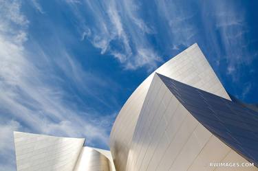 WALT DISNEY CONCERT HALL DOWNTOWN LOS ANGELES CALIFORNIA COLOR - Limited Edition of 125 thumb