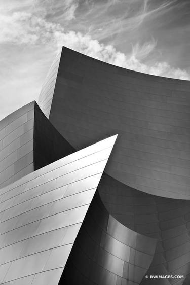 WALT DISNEY CONCERT HALL DOWNTOWN LOS ANGELES CONTEMPORARY ARCHITECTURE BLACK AND WHITE - Limited Edition of 125 thumb