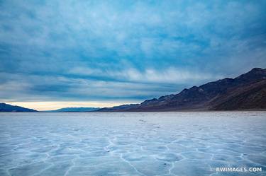 BADWATER BASIN SALT FLATS EVENING DEATH VALLEY CALIFORNIA AMERICAN SOUTHWEST DESERT LANDSCAPE - Limited Edition of 125 thumb