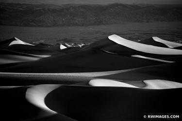 MESQUITE FLAT SAND DUNES DEATH VALLEY CALIFORNIA AMERICAN SOUTHWEST DESERT BLACK AND WHITE LANDSCAPE - Limited Edition of 125 thumb
