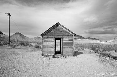 GHOST TOWN RHYOLITE NEVADA NEAR DEATH VALLEY NATIONAL PARK BLACK AND WHITE - Limited Edition of 125 thumb