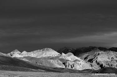 ARTISTS DRIVE SUNSET LIGHT STORMY SKIES DEATH VALLEY CALIFORNIA AMERICAN SOUTHWEST DESERT BLACK AND WHITE LANDSCAPE - Limited Edition of 125 thumb