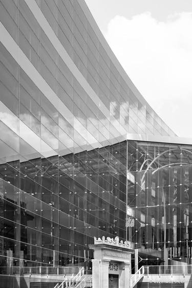 INDIANAPOLIS PUBLIC LIBRARY MODERN ARCHITECTURE INDIANAPOLIS INDIANA BLACK AND WHITE - Limited Edition of 100 thumb