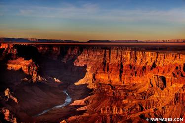 DESERT VIEW SUNSET COLORADO RIVER GRAND CANYON ARIZONA COLOR VERTICAL AMERICAN SOUTHWEST LANDSCAPE COLOR - Limited Edition of 100 thumb