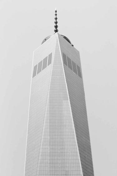 FREEDOM TOWER MANHATTAN NEW YORK CITY BLACK AND WHITE VERTICAL thumb