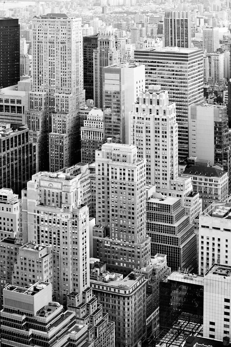 MANHATTAN NEW YORK CITY BLACK AND WHITE VERTICAL Photography by Robert ...