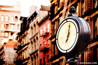 TRIBECA STREET CLOCK MANHATTAN NEW YORK COLOR thumb