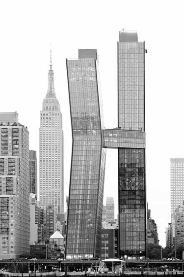 MANHATTAN MODERN ARCHITECTURE NEW YORK CITY BLACK AND WHITE thumb