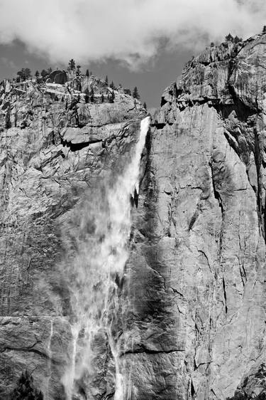 UPPER YOSEMITE FALLS YOSEMITE NATIONAL PARK BLACK AND WHITE thumb