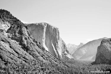 TUNNEL VIEW YOSEMITE NATIONAL PARK CALIFORNIA BLACK AND WHITE thumb