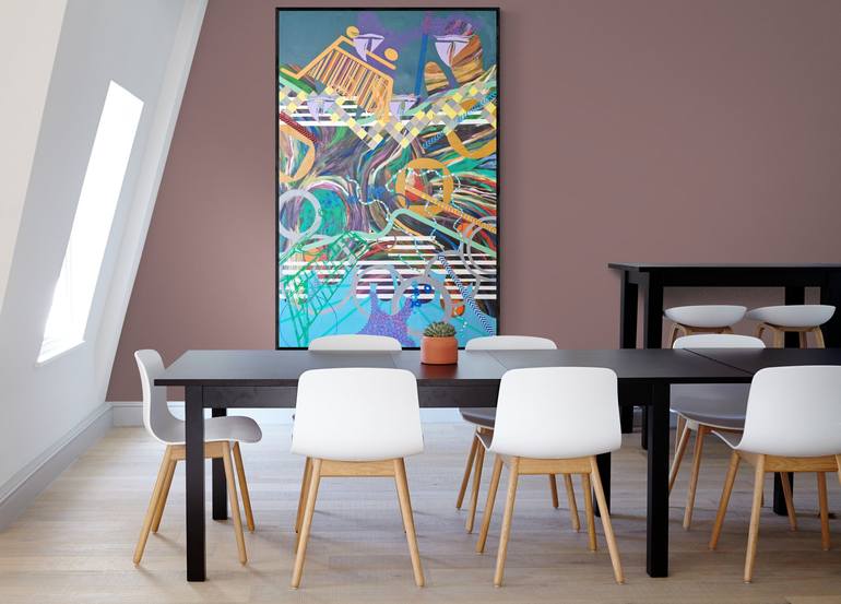 Original Abstract Painting by Vera Fonseka